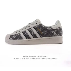 Adidas Superstar 2025 Snake Year LV Collaboration Classic Shell Toe Sneakers