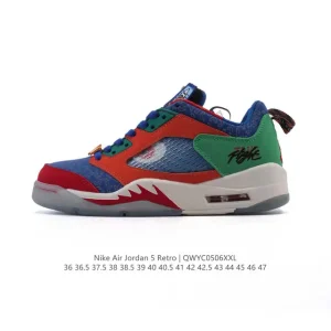 Jordan Air 5 Retro Low Cut Basketball Shoes Team Jordan