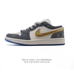Jordan AJ1 Low Retro Classic Leather Basketball Shoes