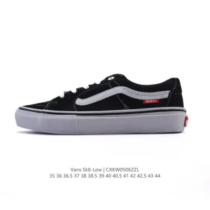 Vans Sk8-Low Classic Low Top Skateboard Shoes with Canvas and Vulcanized Sole