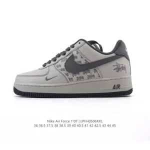 Nike Air Force 1 Low 07 White Leather Sneakers for Men and Women