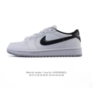 Air Jordan 1 Low Retro Classic Leather Basketball Shoes