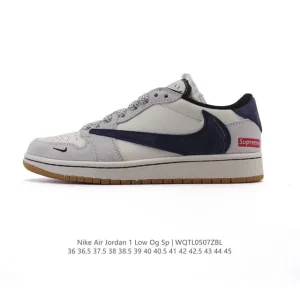 Air Jordan 1 Low 'Reverse Swoosh' Retro Low-Top Basketball Shoes