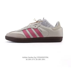 Adidas Originals Samba OG Shoes Classic White Leather Sneakers for Women