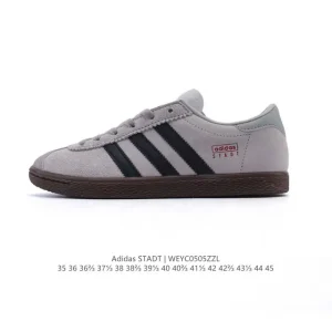 Adidas Stadt Retro Pink Suede Leather Sneakers for Men and Women