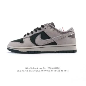 Nike SB Dunk Low Pro Vintage Leather Skateboarding Shoes for Men and Women