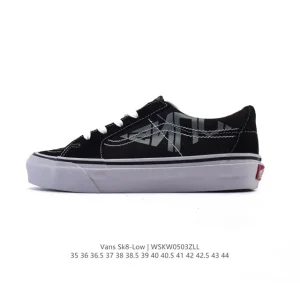 Vans Sk8-Low Leather Canvas Low Top Skate Shoes Classic Style