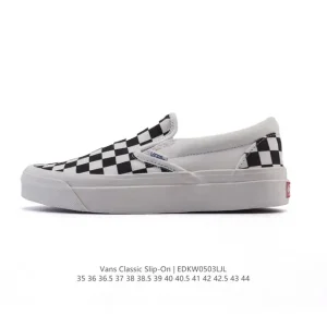 Vans Classic Slip-On Checkerboard Skate Shoes for Men and Women