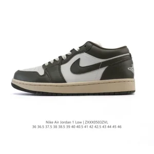 Jordan Air 1 Low Retro Leather Basketball Shoes