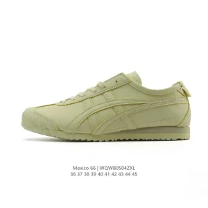 ASICS Onitsuka Tiger Mexico 66 Classic Retro Leather Sneakers for Women