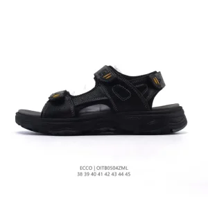 ECCO Men's Summer Beach Sandals with Adjustable Strap