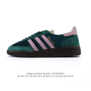 Adidas Handball Spezial Low-Top Leather Sneakers Classic Three Stripes Vintage Style