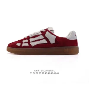 Amiri Skeleton Low Top Sneakers in Premium Leather