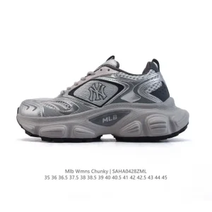 MLB Bigball Chunky New York Yankees 6cm Platform Sneakers for Men and Women