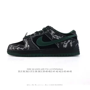 Nike SB Dunk Low Pro Vintage Leather Skate Shoes for Men and Women