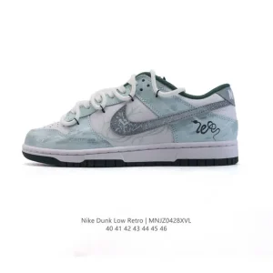 Nike Dunk Low Retro Basketball Shoes Vintage Leather Sneakers