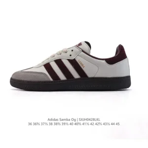 Adidas Samba OG Classic Leather Sneakers White T-toe Shoes