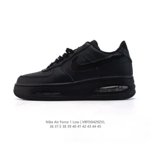 Nike Air Force 1 Low 07 White Leather Sneakers with Visible Air Cushion