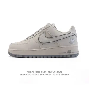 Nike Air Force 1 Low 07 White Leather Cushioning Sneakers