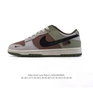 Nike Dunk Low Retro Vintage Basketball Sneakers for Men and Women