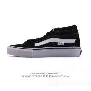 Vans Sk8-Mid Canvas Skateboarding Shoes for Men and Women