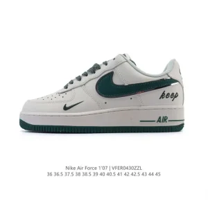 Nike Air Force 1 '07 Low White Leather Sneakers 2025