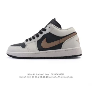 Jordan AJ1 Low Retro Low-Top Basketball Shoe in Premium Leather