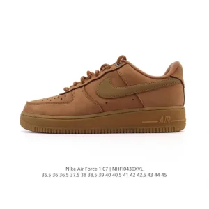 Nike Air Force 1 Low White Leather Casual Sneakers for Men and Women