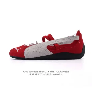 Puma Speedcat Ballet Mary Jane Flats Women's Shoes Silver F1 Racing Inspired