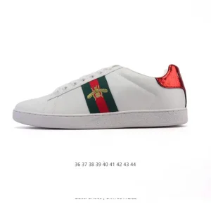 Gucci Tennis 1977 Embroidered Bee Leather Sneakers
