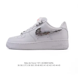 Nike Air Force 1 '07 Low White Leather Casual Sneakers