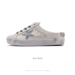 Golden Goose Sstar Dirty Leather Slip-On Sneakers