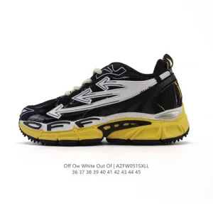 Off-White Industrial Style Chunky Sole Sneakers with Double Laces