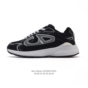 Dior D-Connect Men's Chloroprene Rubber Sneakers with Transparent Rubber Inserts