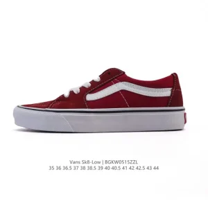 Vans Sk8 Low Leather Canvas Classic Skate Shoes