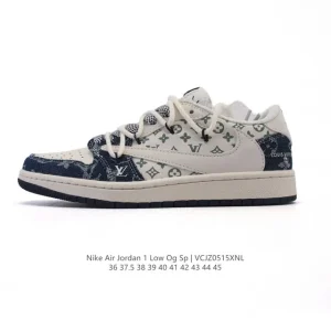 Jordan Military Blue Low OG SP Reverse Swoosh LV Collab 2025 Snake Edition