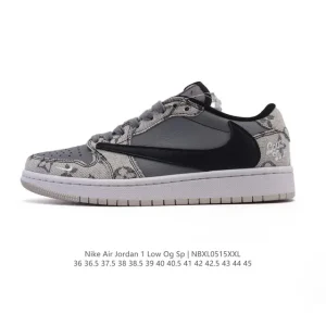 Jordan Military Blue Low AJ1 Reverse Swoosh LV Collaboration 2025 Snake Year Edition