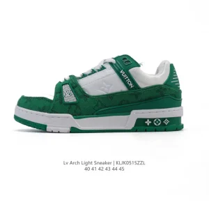 Louis Vuitton Trainer Sneaker Low Leather Shoes Men Fashion Thick Sole