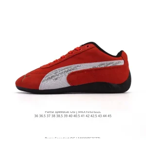 PUMA Speedcat OG Low-Top Racing Sneakers with Suede Upper and Thin Sole