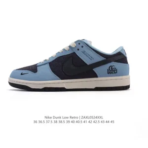 Nike Dunk Low Retro Vintage Basketball Sneakers Leather White