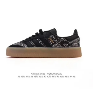 Adidas Samba Valentine Snake Leather Retro Unisex Sneakers