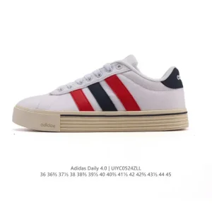 Adidas Daily 4.0 Retro Leather Sneakers for Men and Women