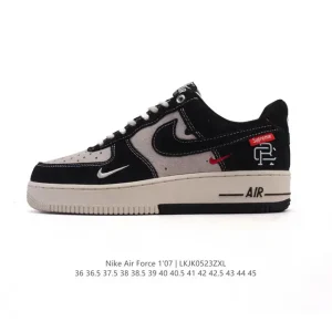 Nike Air Force 1 2025 Low Snake Year White Leather Sneakers with Cushioning