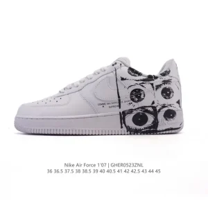 Nike Air Force 1 07 Low 2025 Snake Year Edition White Leather Sneakers