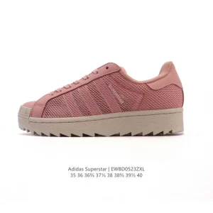 Adidas Clot Superstar Shark Low Top Skateboarding Sneakers with Mesh Upper