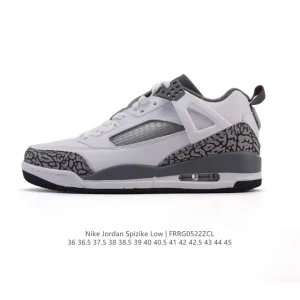 Jordan Spizike Low Houston Oilmen Classic Elephant Print Retro Basketball Shoe