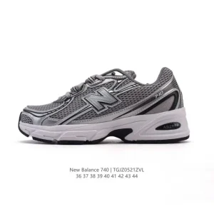 New Balance Mr740 Vintage Grey Blue Dad Style Running Sneakers
