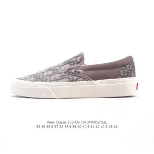 Vans Classic Slip-On Dior Collaboration Canvas Shoes