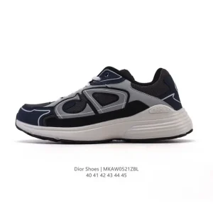 Dior D-Connect Men's Chloroprene Rubber Sneakers with Transparent Rubber Inserts