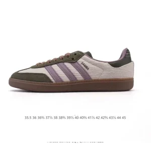 Adidas Samba OG Classic Sneakers White T-toe Leather Shoes for Men and Women